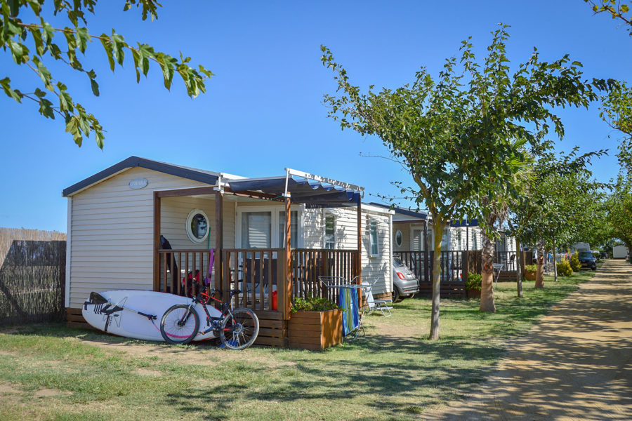 Alojamiento Xaloc del camping La Gaviota